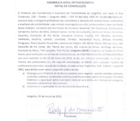 Edital de Convocação